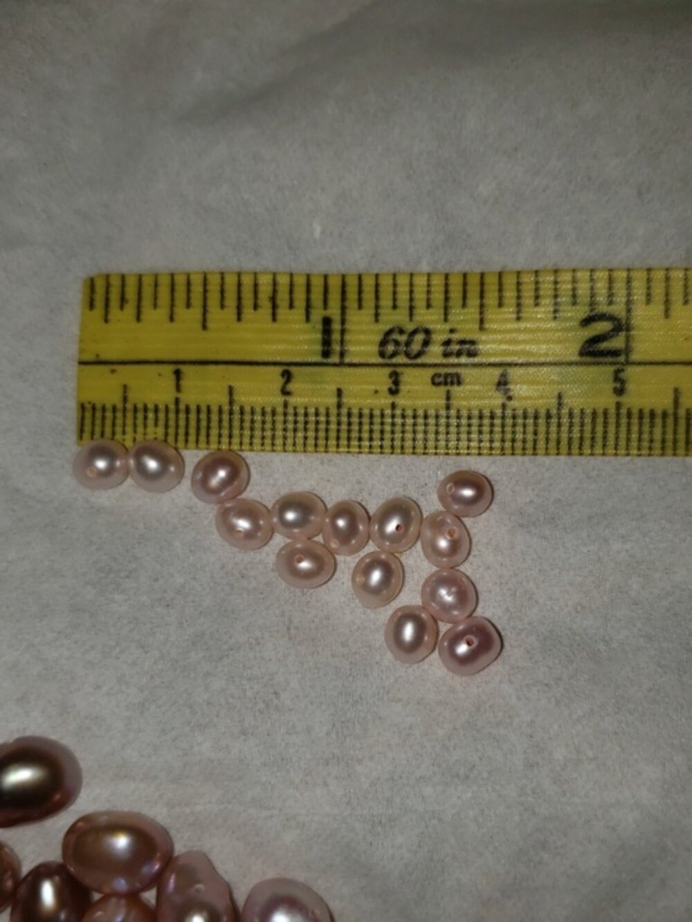 5mm light pink freshwater high luster loose pearls